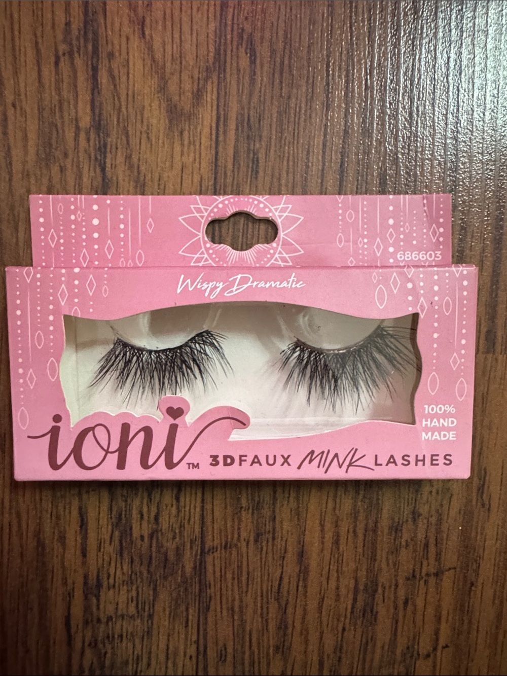 Wispy Dramatic 3D Faux Mink Lashes - hand made C1.RBk.M